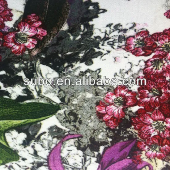 60x60 viscose fabric satin printed fabric