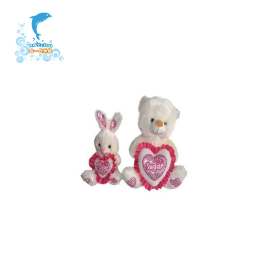 Plush toy teddy bear for Valentine's Day gifts