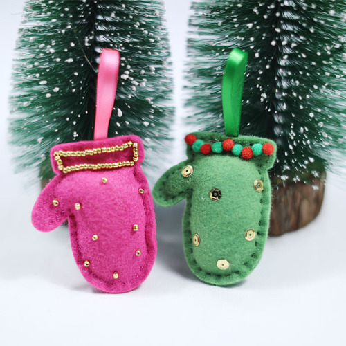 Hot Sale Gift Luvas de Natal Pingente Diy