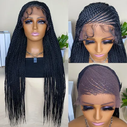 Lace Front Synthetic Braided Wig for Black Women - Urban Outfitters