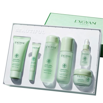 6pcs Skin Rejuvenation Kit: Moisturizing, Whitening, Hydrating Centella Polypeptide Toner & Lotion