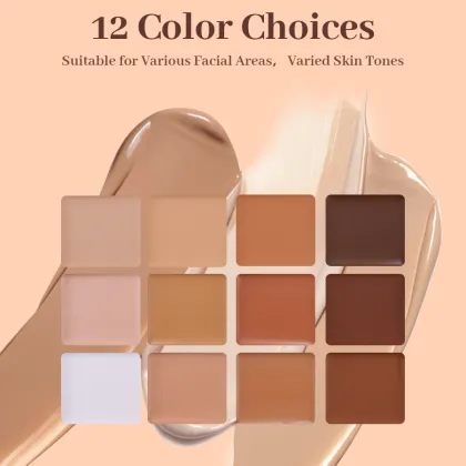 Custom Wholesale Private Label Makeup Beauty Cosmetic 12 Color Concealer Palette