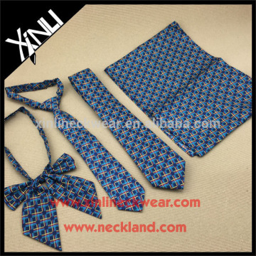 Polyester Screen Print 100% Handmade Cheap Wholesale Neckties for Girls In School