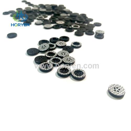 Custom luxury cnc carbon fiber resin shirt button