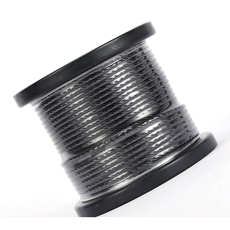 Stainless steel black wire rope, all black (4)