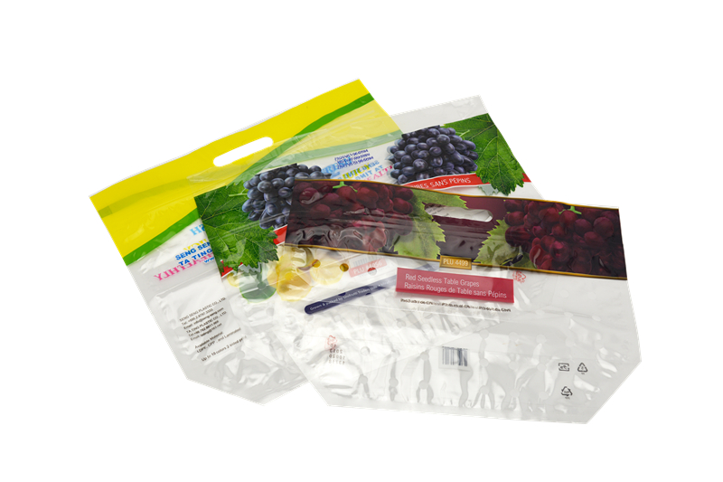 Flexible Print 12 colors Fruit Packaging Bag With Handle