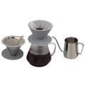 Silicone with stainless steel coffee filter set