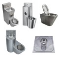 stainless steel toilet with sink