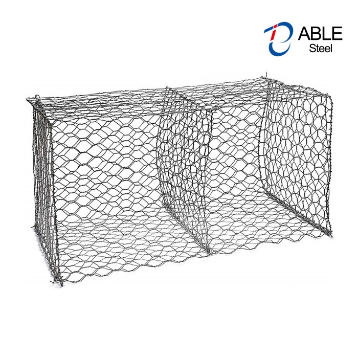 Zinc-5% aluminum steel wire 8×10 hexagonal gabion