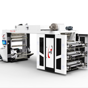 High Speed PE Film, Paper, and Nonwoven 6-Color Flexo Printing Machine