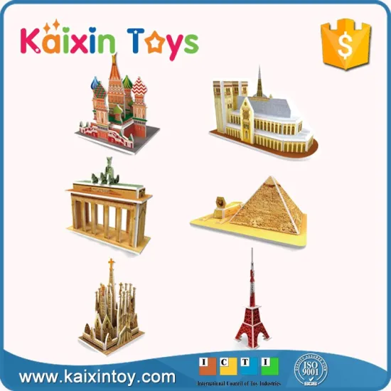 10260118 2017 New Arrival Environmental Mini Ppaer Custom 3d Puzzle For Kids