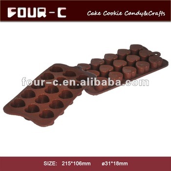 Dimpled hearts silicone chocolate mould, confectionery supplies