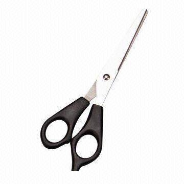 Barber Scissors, Made of Stainless Steel with Plastic Handle