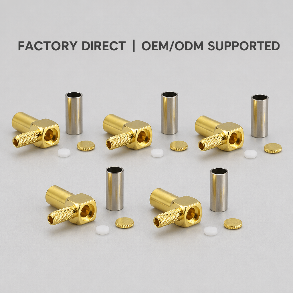 Bulk supply packaging of SMB RF connectors for OEM manufacturing projects