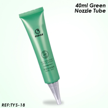40ml Green Nozzle Plastic Cosmetic Tube For Gel 