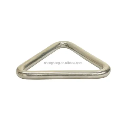 Stainless Steel Welded Delta Ring Rigging Hardware Fittings: Types 304 and 316