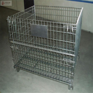 Cage de grillage de stockage de conteneur en métal