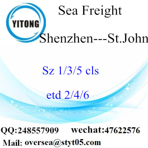 Shenzhen Port LCL konsolidering till St.John