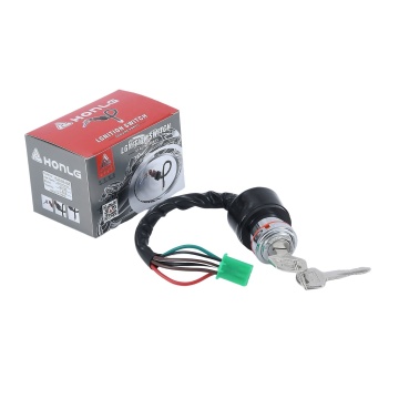 HONLG Motorcycle Electronic Ignition Switch Lock Key for GN125 GN150