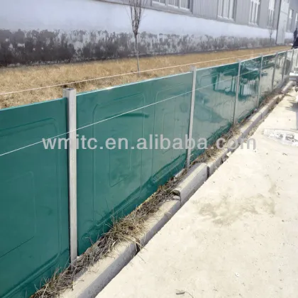 Snow fence for green belt