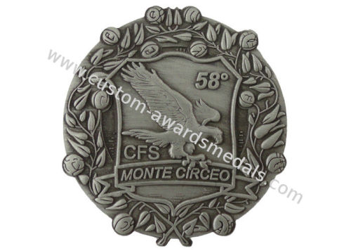 Cfs Monte Circeo 3d Zinc Alloy, Aluminum, Stainless Steel Metal Lapel Pins Without Soft Enamel