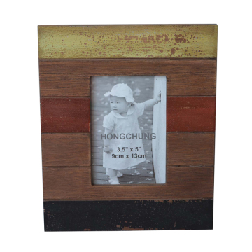 Antique Distressed Funny Wooden Picture Frame for Home Decor