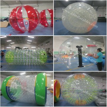 2016 sunjoy new design high quality gaint funny water roller ball for kid and adult