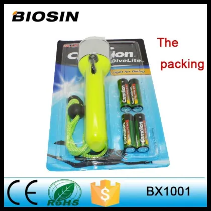 security flashlight for diver