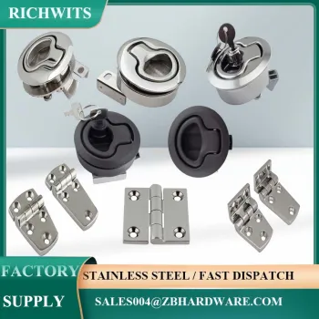 2 inch round flush pull slam latch for boat cabinet furniture handle