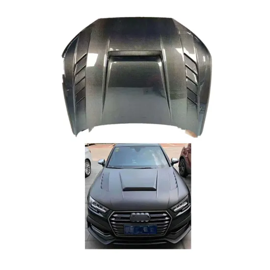 Real Carbon Fiber Engine Hood for 2017-2019 Audi A5 B9 - LY Style Audi S5 Bonnet Upgrade
