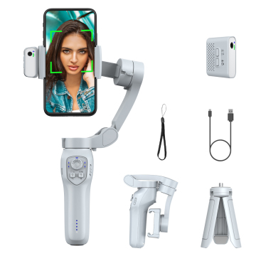 L7C Pro Plus White Phone Portable Téléphone avec ajustement automatique pour les téléphones et les caméras DSLR