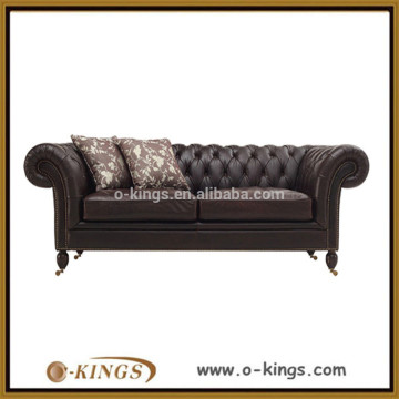 top grain leather sofa with pillows