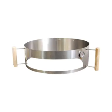 Stainless Steel Rotating BBQ Pizza Oven Kit with 22.5 Inches Kettle Grill