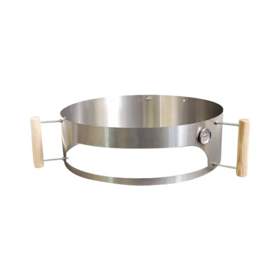 Stainless Steel Rotating BBQ Pizza Oven Kit with 22.5 Inches Kettle Grill