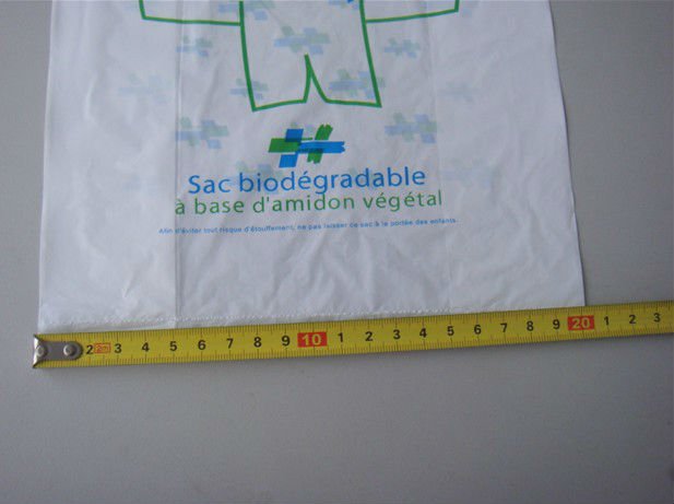 100% corn starch Biodegradable singlet bag,plastic bag