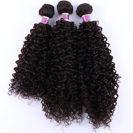 Indian Hair Vendors Brazilian Cheap Bundles Wine Colored  Yaki Waves 60Cm Bulk Curly Human Hair Bundles Brazilian 30Inches