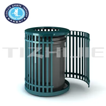 Five Star Hotel Metal Trash Bin/Outdoor Metal Trash Cans for Garbage/Outdoor Park Steel Dust Bin