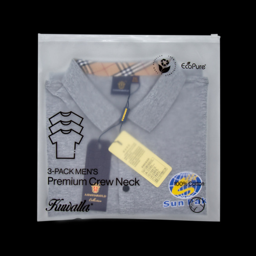 reclosable প্লাস্টিক recyclable প্লাস্টিকের জিপ লক মেঘলা ব্যাগ