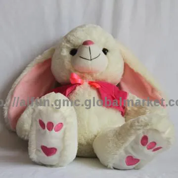 Big Ears bear toy, toes embroidery on the feet bottoms