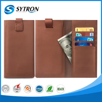Customized Design Leather Phone Cover with Card Holder case for sony
