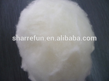 Dehaired 16.5mic 30mm White Color Pure Lamb Wool