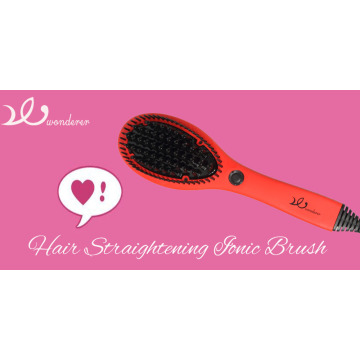 Hair Straightening Brush With Automatic Shut-Off