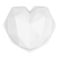 Benutzerdefinierte Diamant Herz Liebe Form Silikonkuchenform