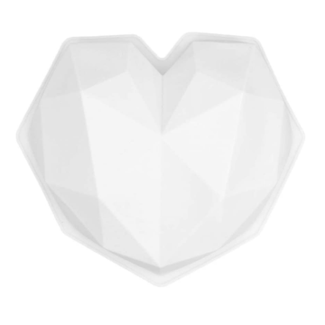 Custom Diamond Heart Love Shape Silicone Cake Mold