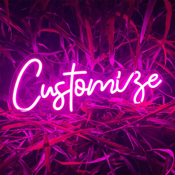 Custom Logo Acrylic LED Light Sign for Garden Decoration