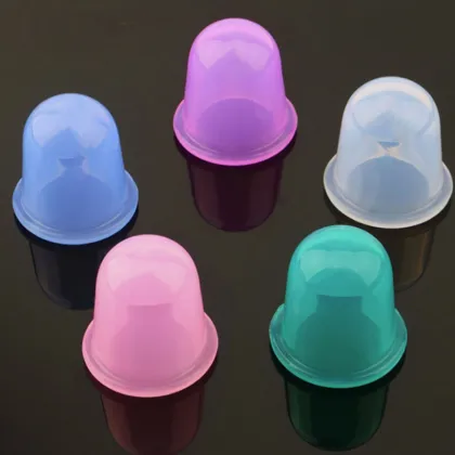 4Pcs Silicone Vacuum Massage Cups Cupping Therapy Set