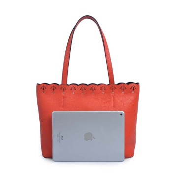 Fashion Simple Cow Leather Female Red Shoulder bag