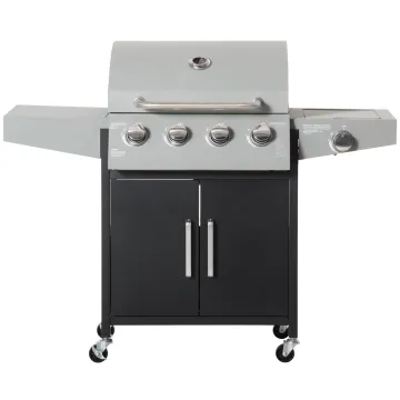 Wholesale Custom 4 Burner Propane Gas Grill Barbecue Grill with Side Burner