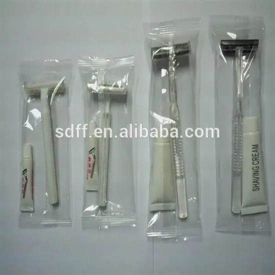 Servo Motor Control Full Automatic Hotel Disposable Shaver Wrapping Machine