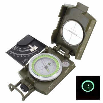 High Quality Military Army Geology Compass Sighting Luminous Compass for Outdoor Hiking Camping